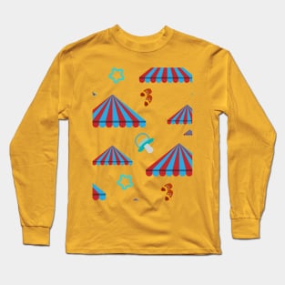 prism tent pattern with baby's shoes and pacifier Long Sleeve T-Shirt